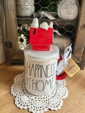 Rae Dunn Happiness Is Home Snoopy Peanuts Mug